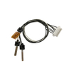 Laser printer rollershaft thermistor sensors